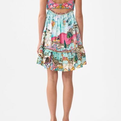CAMILLA Short Dress With Jersey Bodice Miniature Moments - Image 2