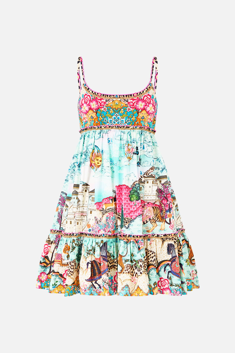 MNCAM131026140621601_3 CAMILLA Short Dress With Jersey Bodice Miniature Moments - Image 3
