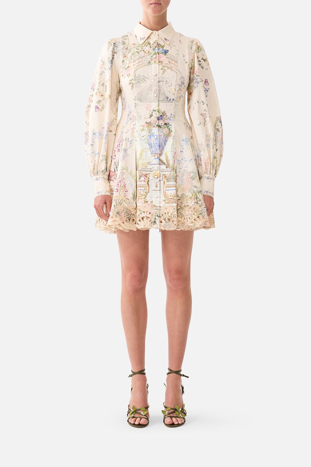 CAMILLA Short Button Front Shirt Dress Midsummer Masterpiece - Image 1