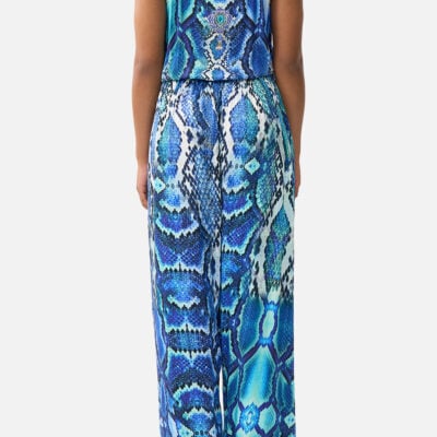 CAMILLA Shoestring Strap Jumpsuit the Sapphire Serpent - Image 2