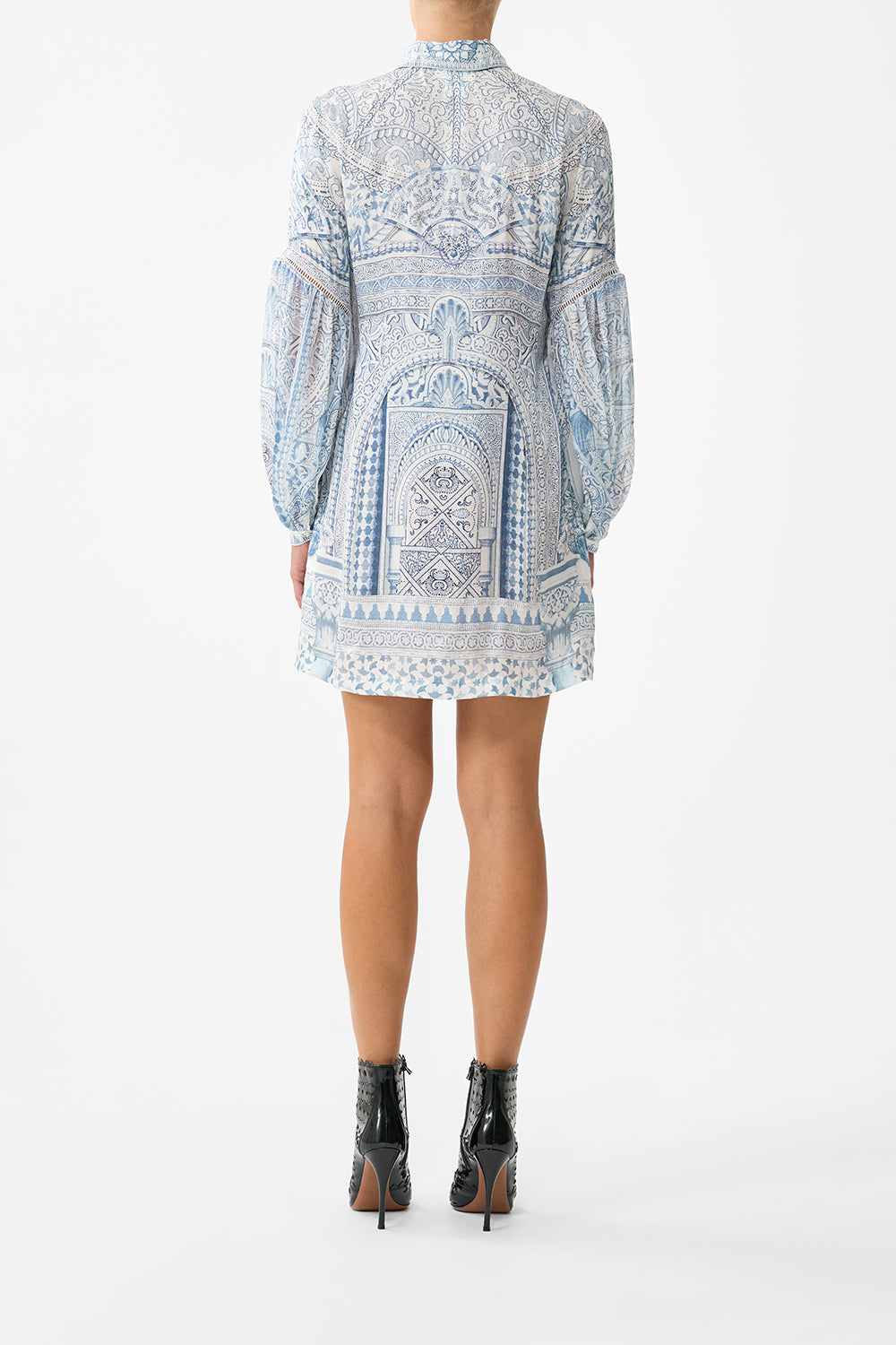 CAMILLA Shirt Dress With Blouson Sleeve the Hum OF the Alhambra - Image 2