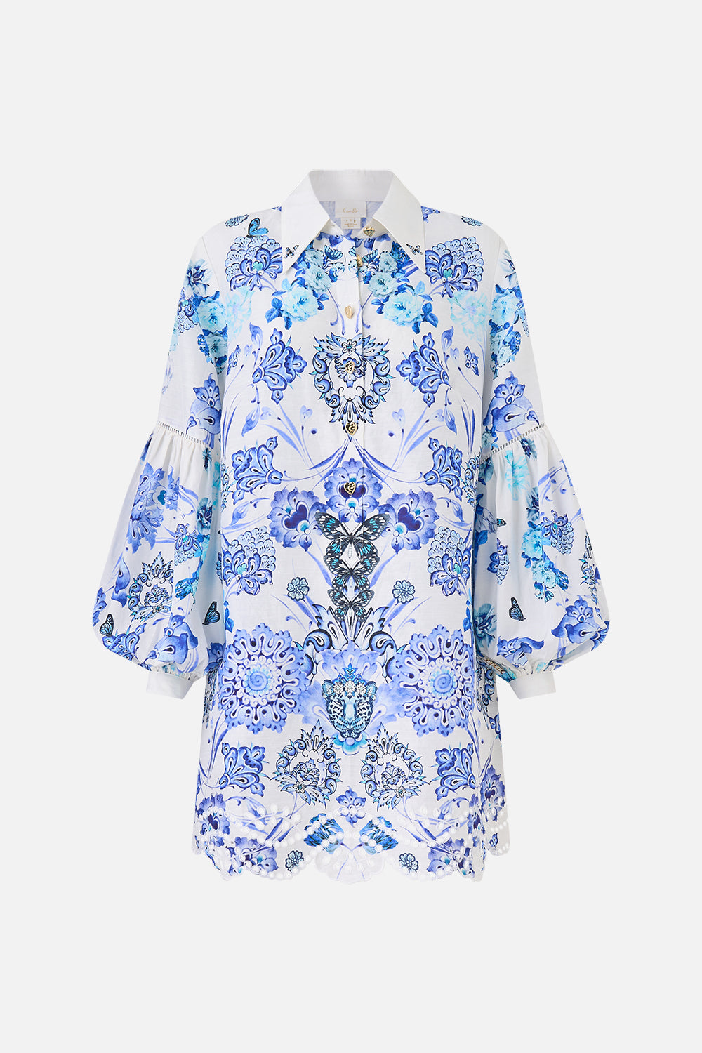 MNCAM131026140621615_3 CAMILLA Shirt Dress With Blouson Sleeve All About That Lace - Image 3