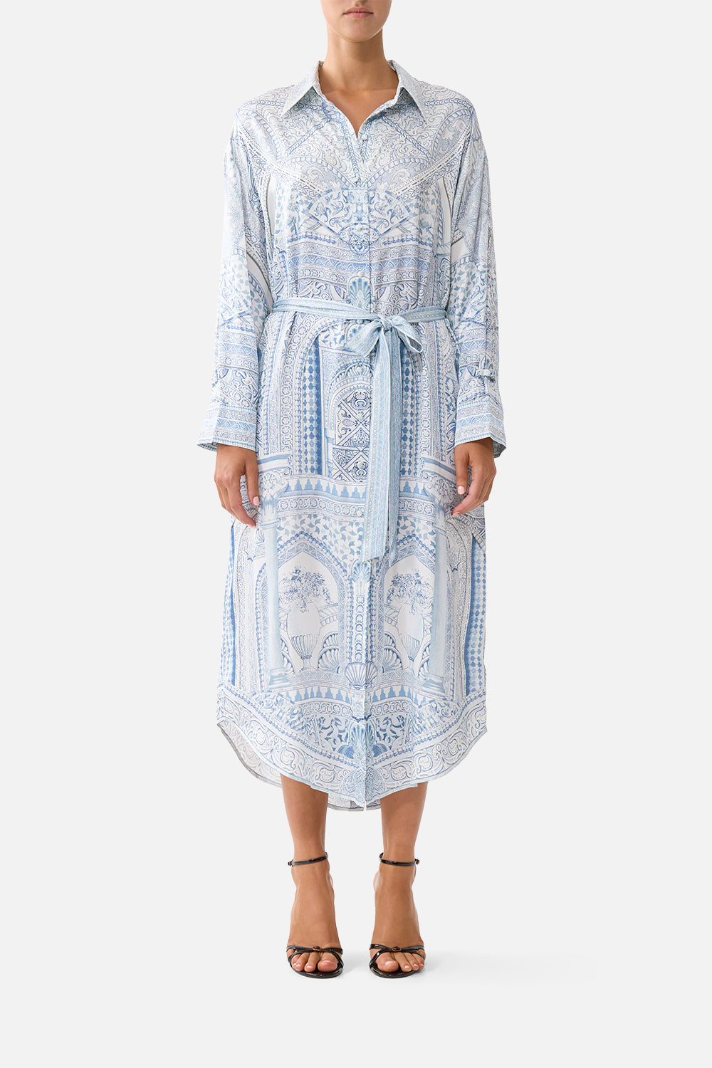 CAMILLA Shirt Dress With Back Button Detail the Hum OF the Alhambra - Image 1