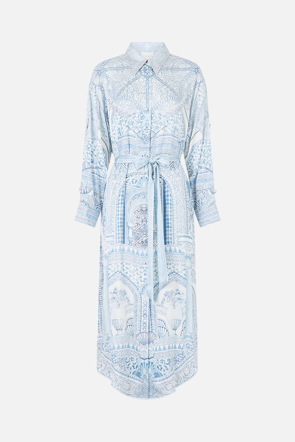 CAMILLA Shirt Dress With Back Button Detail the Hum OF the Alhambra - Image 3