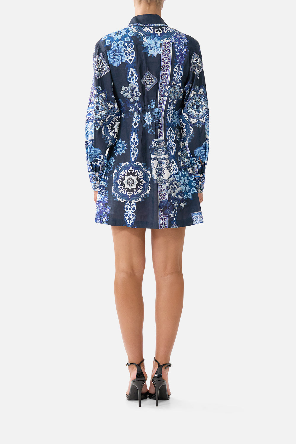 MNCAM131026140621622_2 CAMILLA Shirt Dress With A Line Skirt A Tiled Wonderland - Image 2
