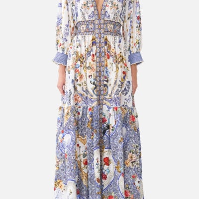 CAMILLA Shirred Waistband Long Dress the Pottery Parlour - Image 1