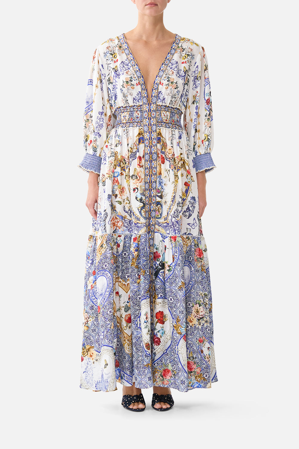 CAMILLA Shirred Waistband Long Dress the Pottery Parlour - Image 1