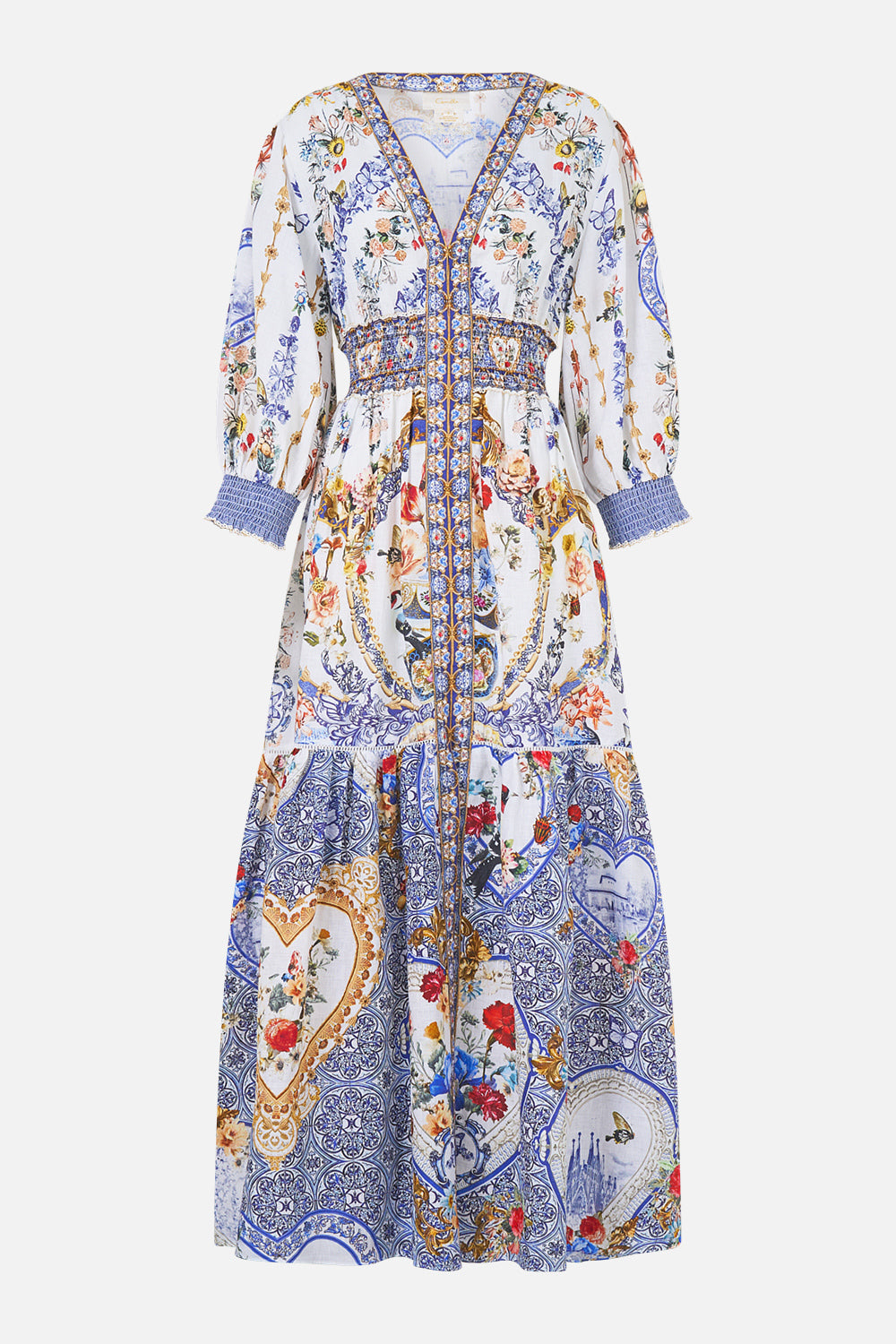 CAMILLA Shirred Waistband Long Dress the Pottery Parlour - Image 3