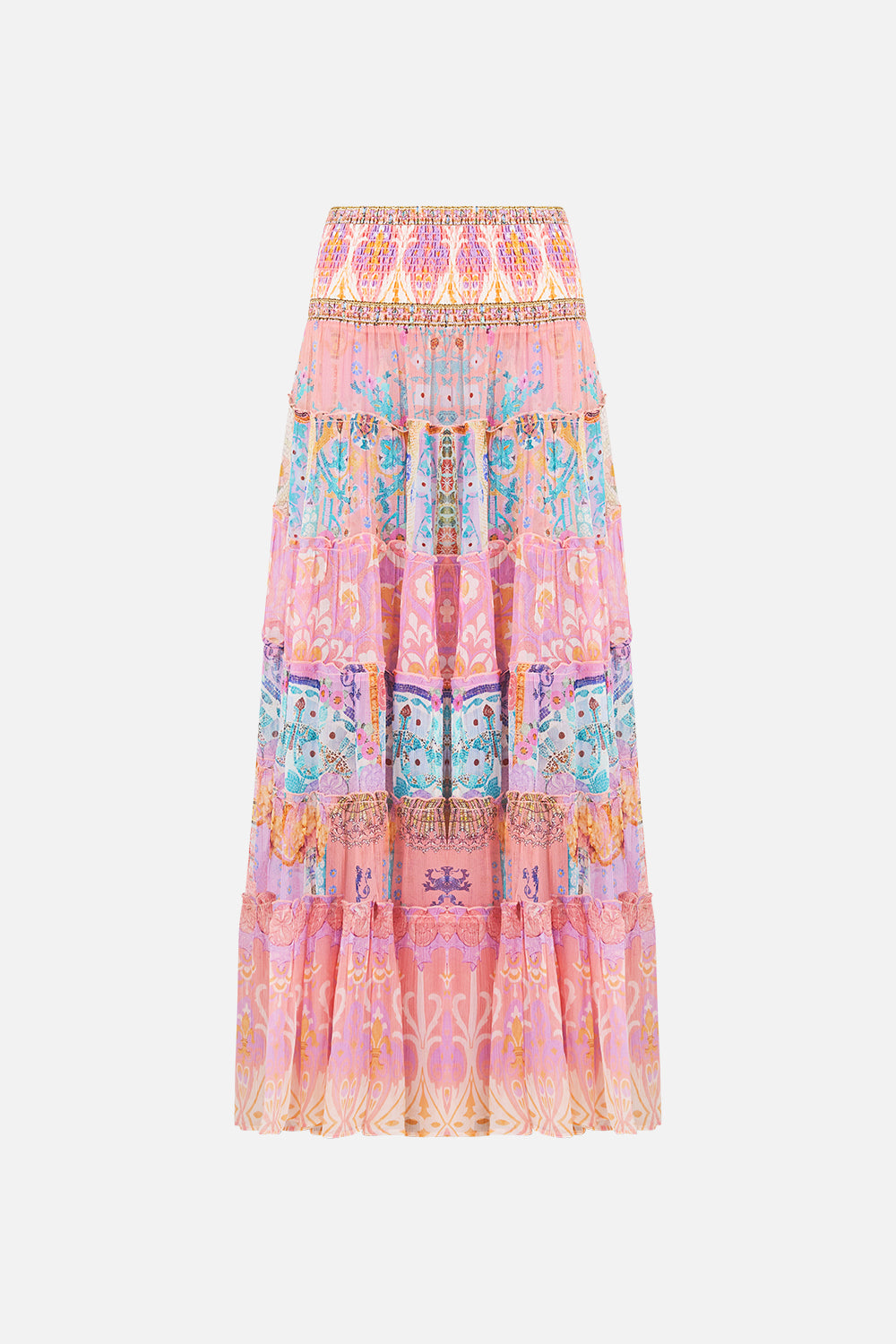 MNCAM131026140621624_3 CAMILLA Shirred Waist Tiered Circle Skirt Howdy Gaudi - Image 3