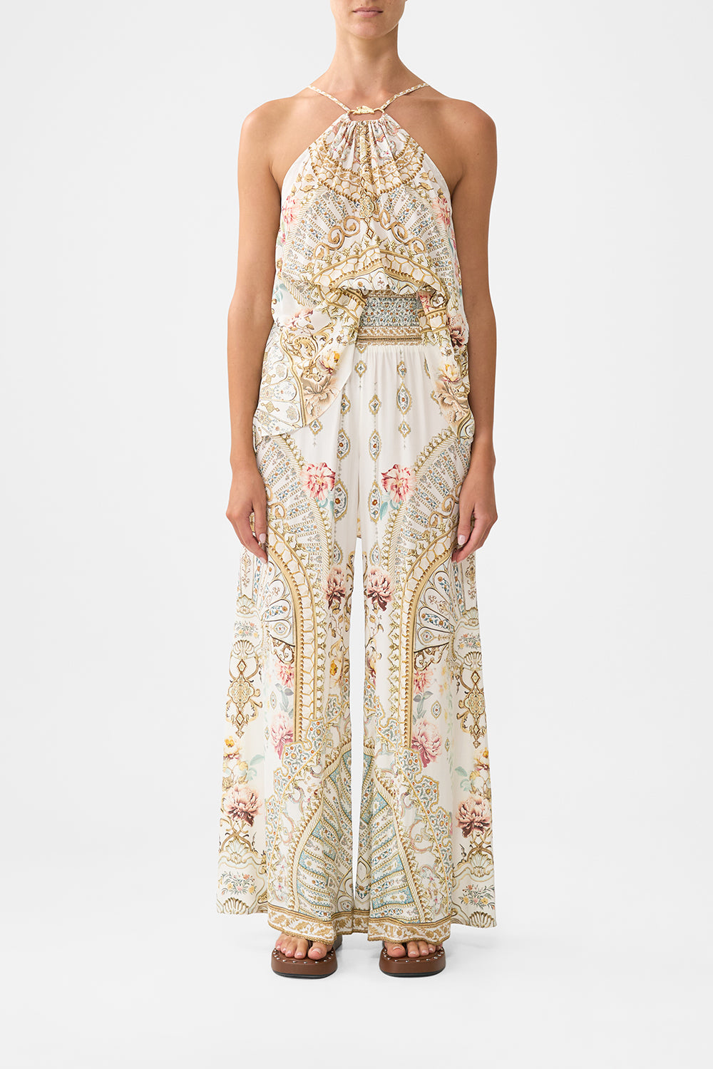 CAMILLA Shirred Waist Pant Ottoman Dynasty - Image 1