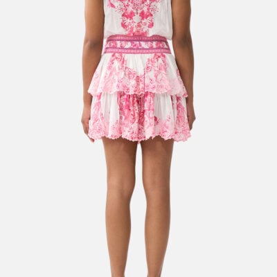 CAMILLA Shirred Waist Mini Dress Livin LA Vida Rosa - Image 2