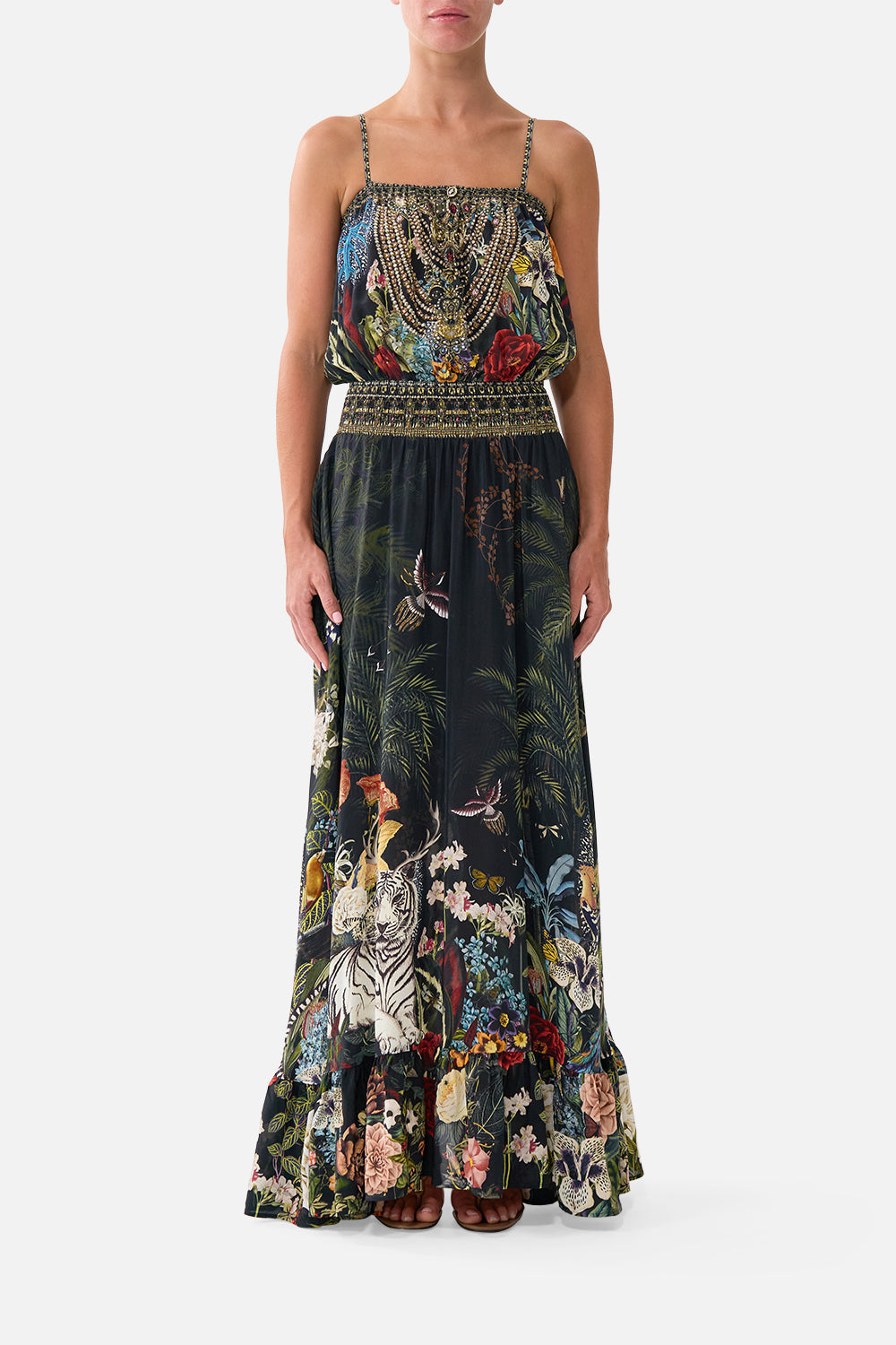 CAMILLA Shirred Waist Long Dress Palace Zoology - Image 1