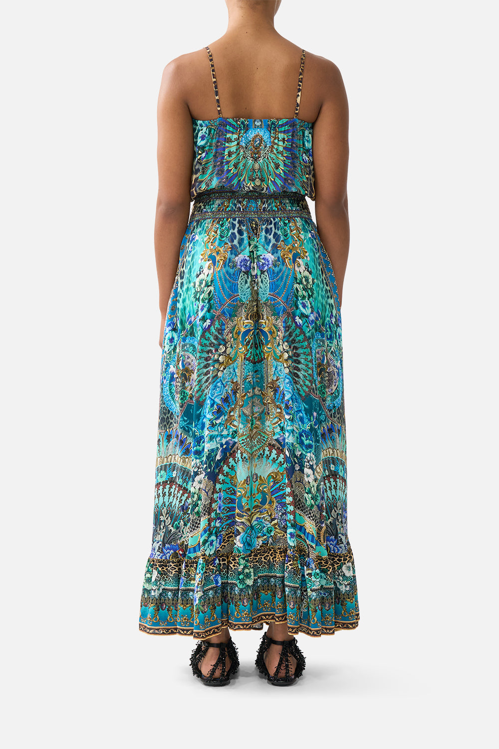 CAMILLA Shirred Waist Long Dress Flamenco Euphoria - Image 2