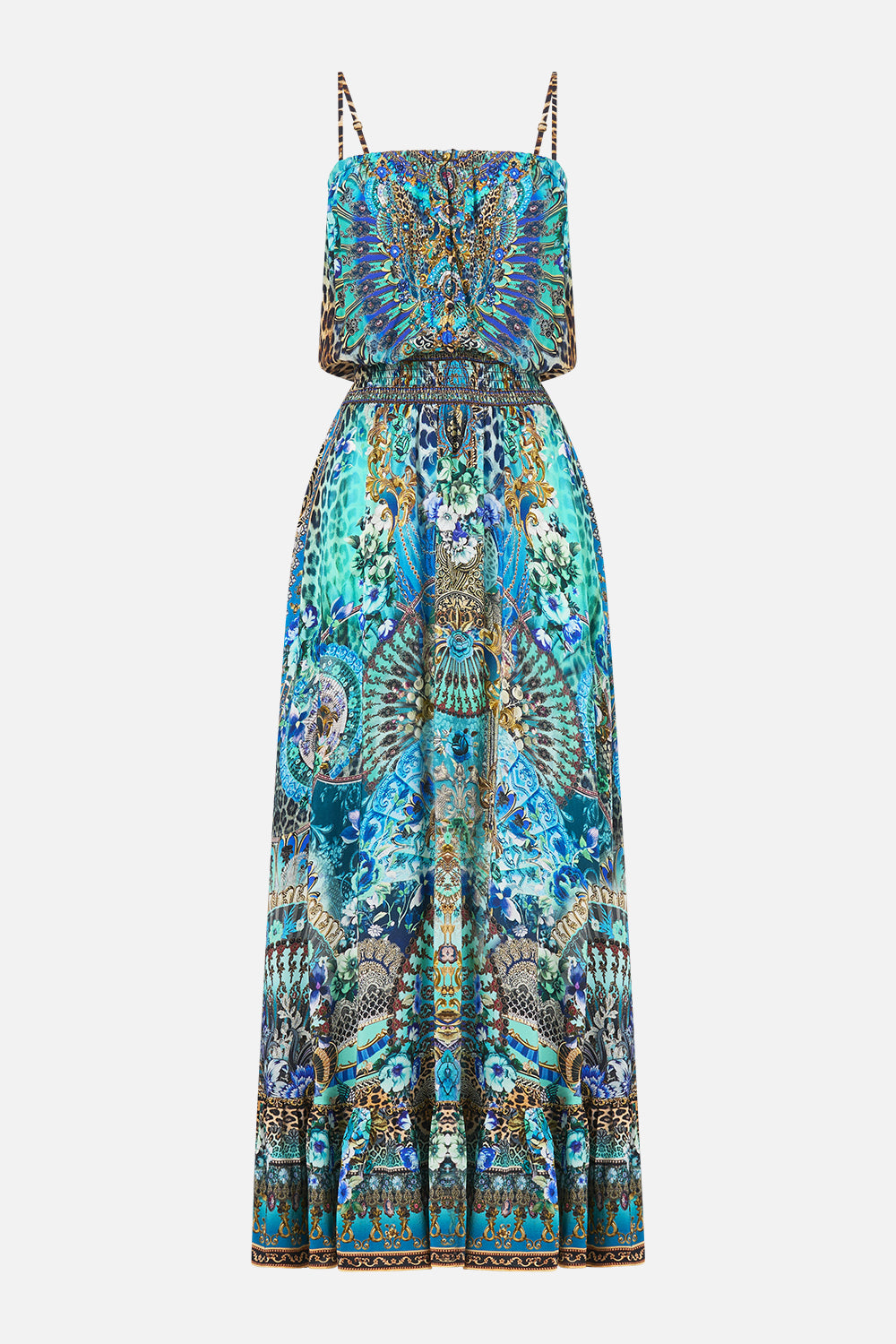 CAMILLA Shirred Waist Long Dress Flamenco Euphoria - Image 3