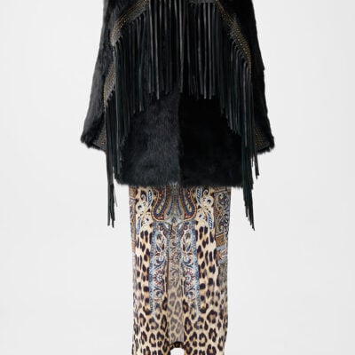 CAMILLA Shearling Coat With Removable Fringing Istanbul Animalia - Image 2