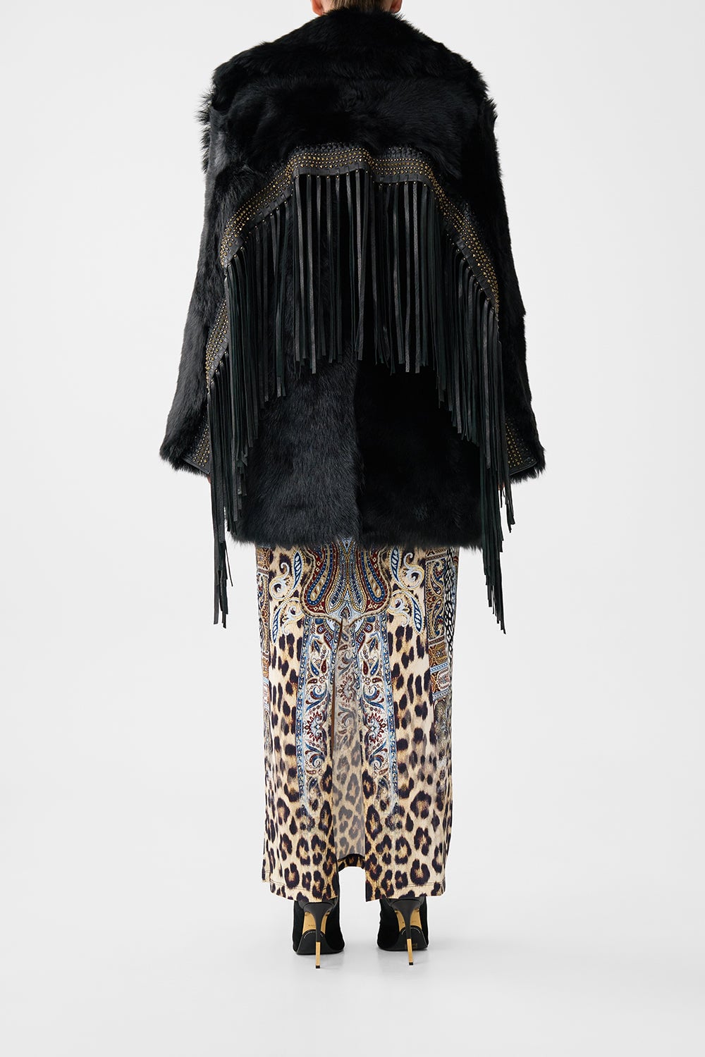 MNCAM131026140621640_2 CAMILLA Shearling Coat With Removable Fringing Istanbul Animalia - Image 2