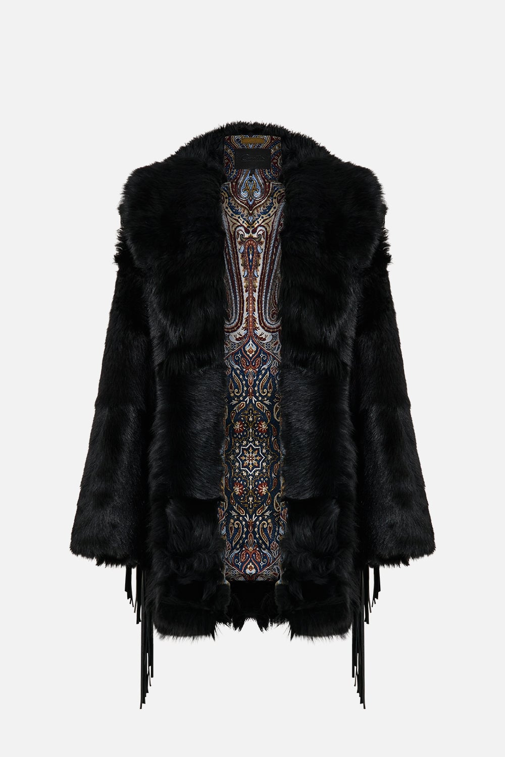 MNCAM131026140621640_3 CAMILLA Shearling Coat With Removable Fringing Istanbul Animalia - Image 3