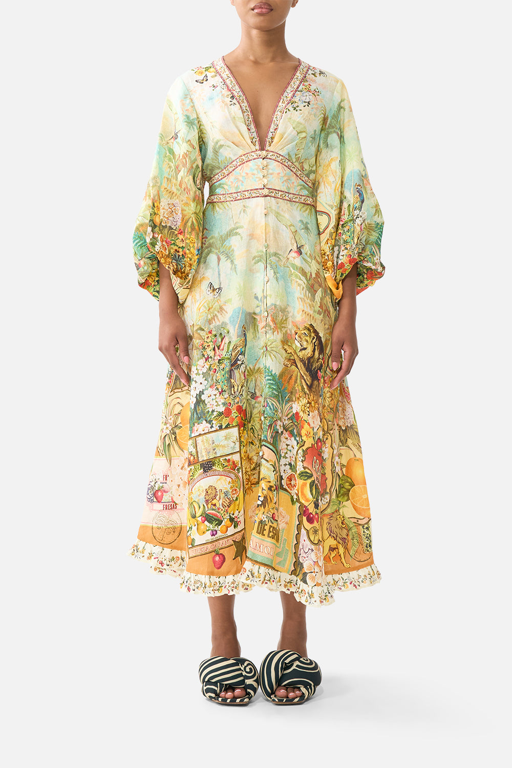 CAMILLA Shaped Waistband Midi Dress VA VA Vintage - Image 1