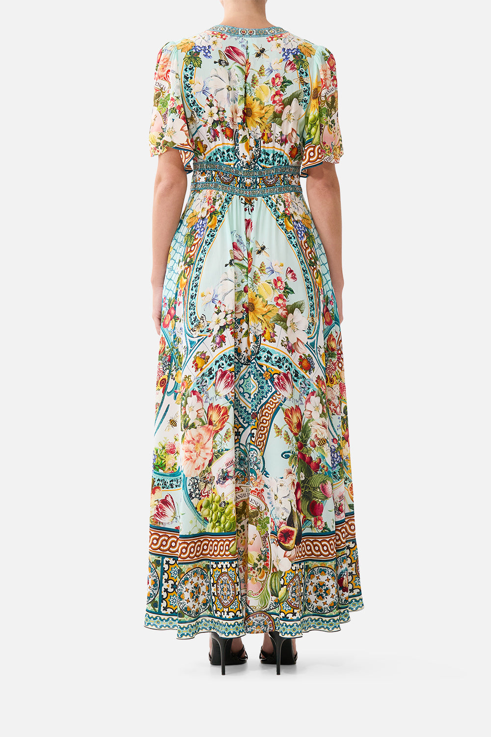 MNCAM131026140621647_2 CAMILLA Shaped Waistband Dress With Flutter Sleeves Magic OF the Mercado - Image 2