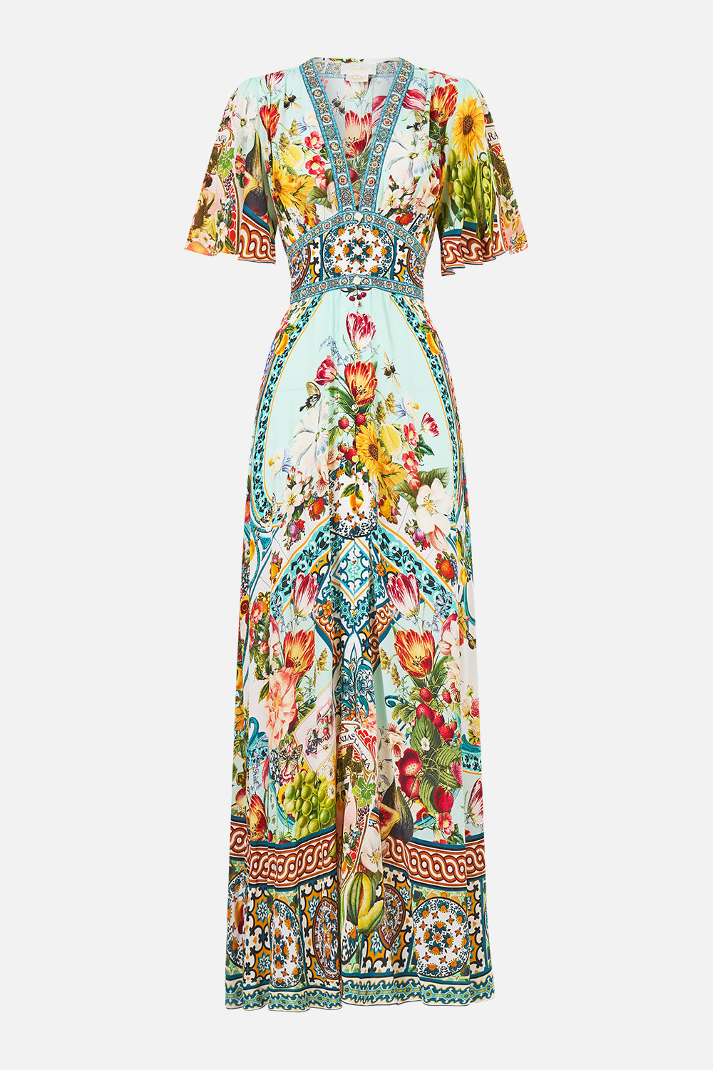 MNCAM131026140621647_3 CAMILLA Shaped Waistband Dress With Flutter Sleeves Magic OF the Mercado - Image 3