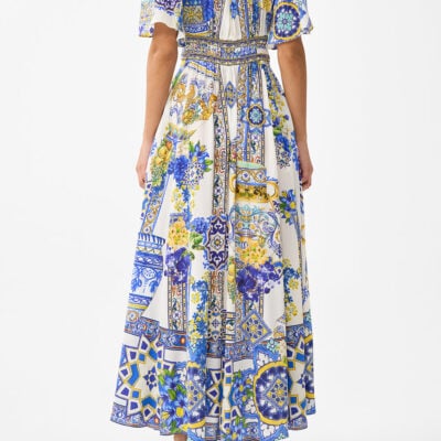 CAMILLA Shaped Waistband Dress With Flutter Sleeves España Nirvana - Image 2