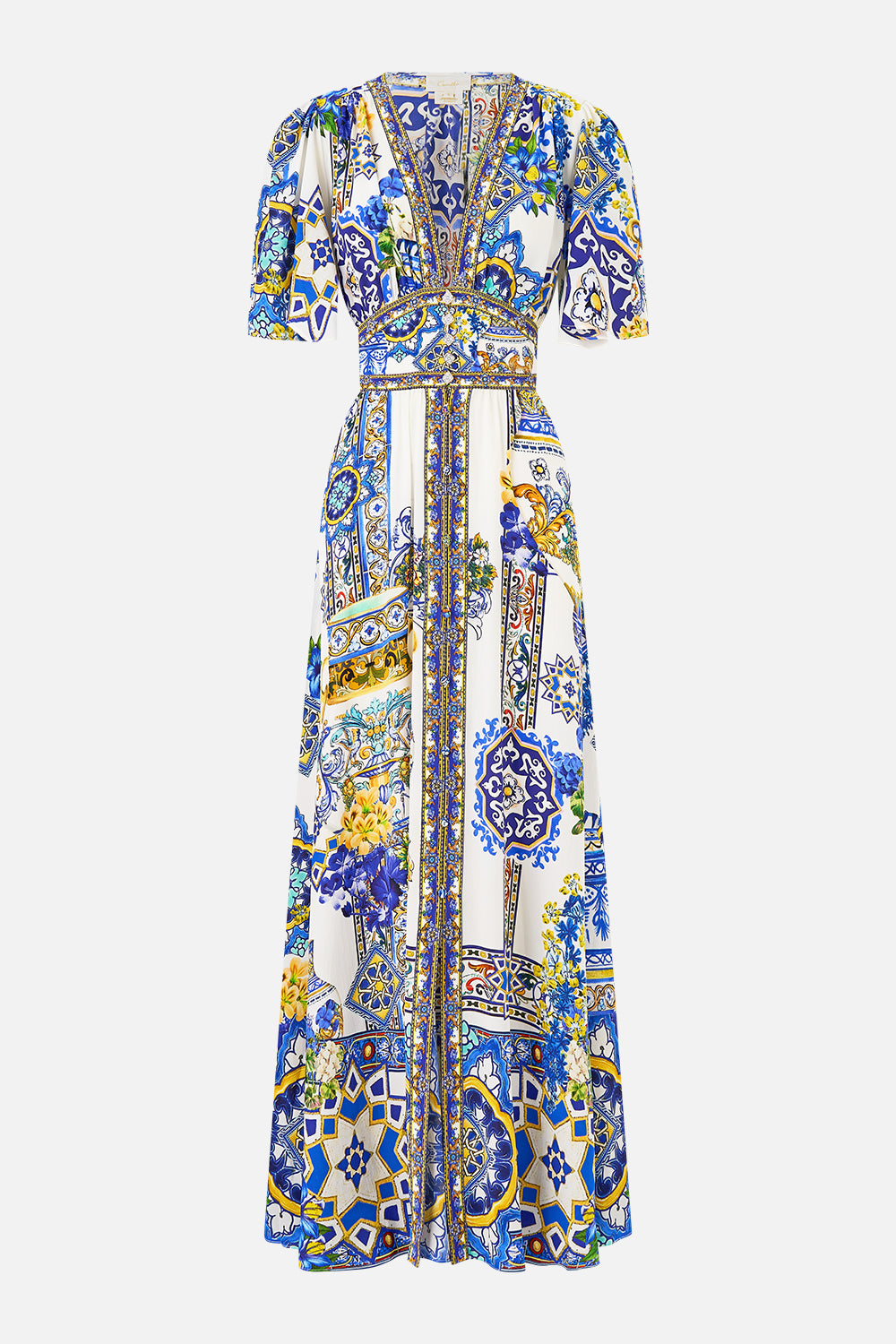 MNCAM131026140621649_3 CAMILLA Shaped Waistband Dress With Flutter Sleeves España Nirvana - Image 3