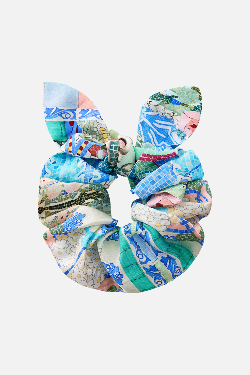 CAMILLA Scrunchie With Tie Midsummer Mosaics - Image 1