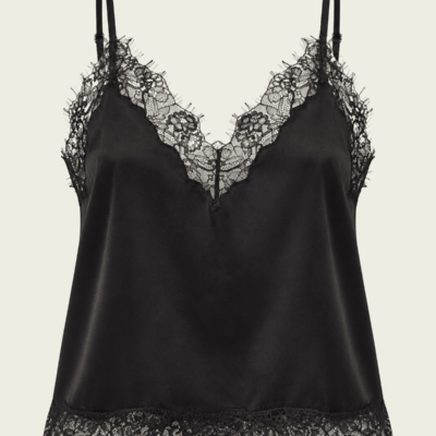 Citizens of Humanity Lace Trimmed Japanese Hammered Satin Cami - Image 1
