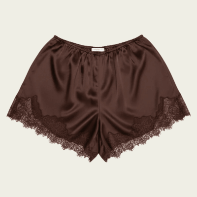 Citizens of Humanity Lace Trimmed Japanese Hammered Satin Tap Short - Image 1