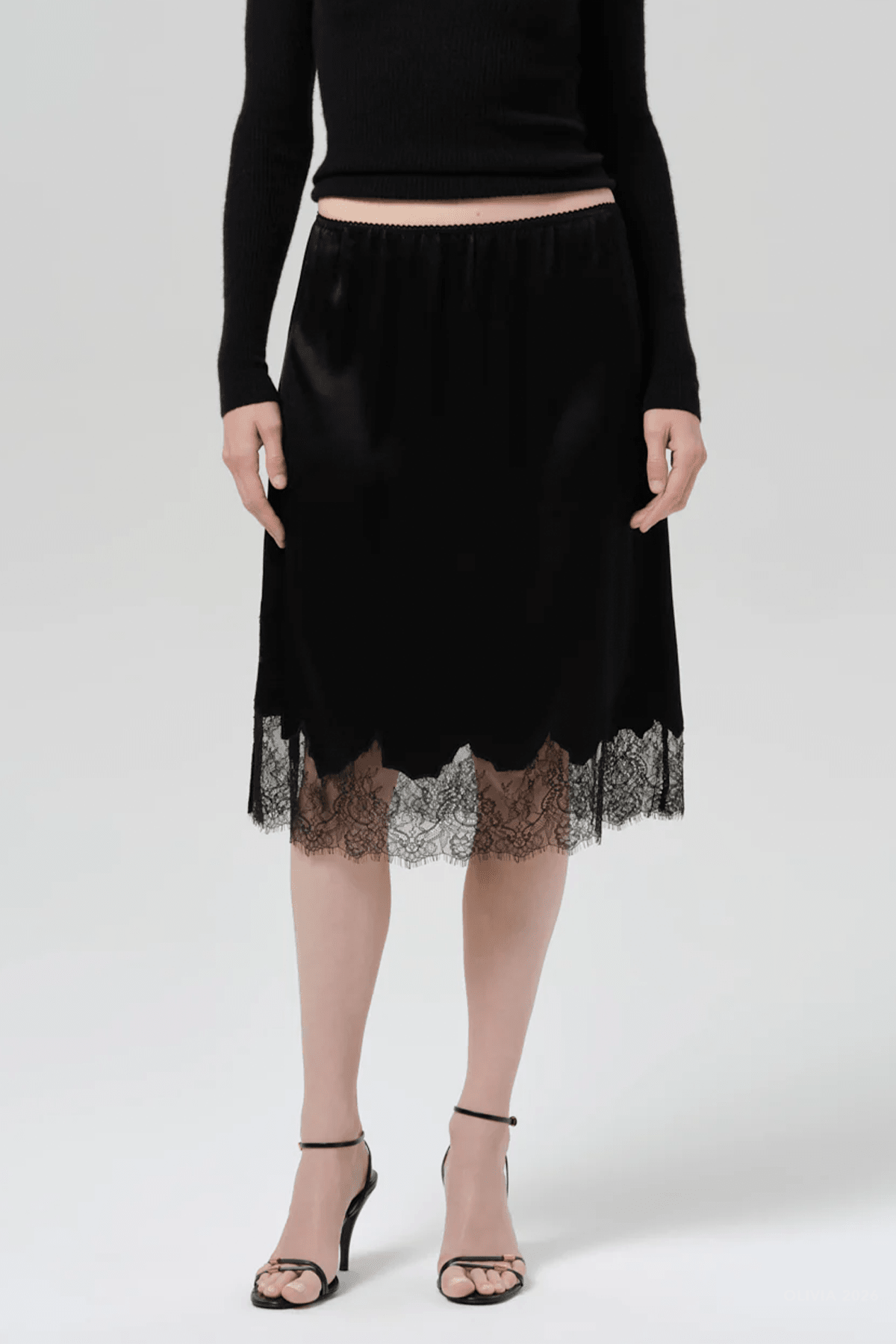 MNCITI041026043911067_2 Citizens of Humanity Lace Trimmed Skirt - Image 2
