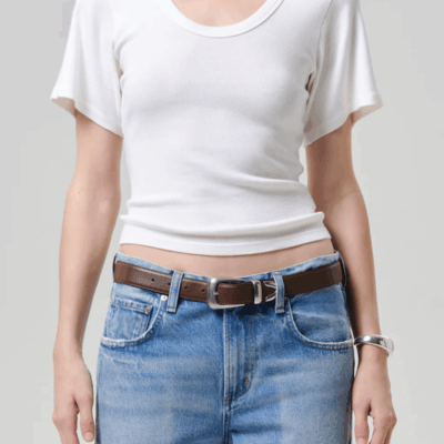 Citizens of Humanity Rosalie U-Neck Tee - Image 2
