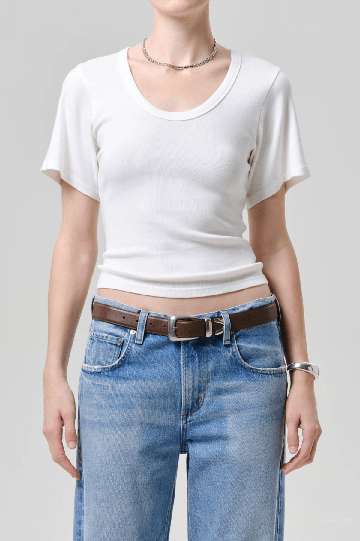 MNCITI051026010317042_2 Citizens of Humanity Rosalie U-Neck Tee - Image 2