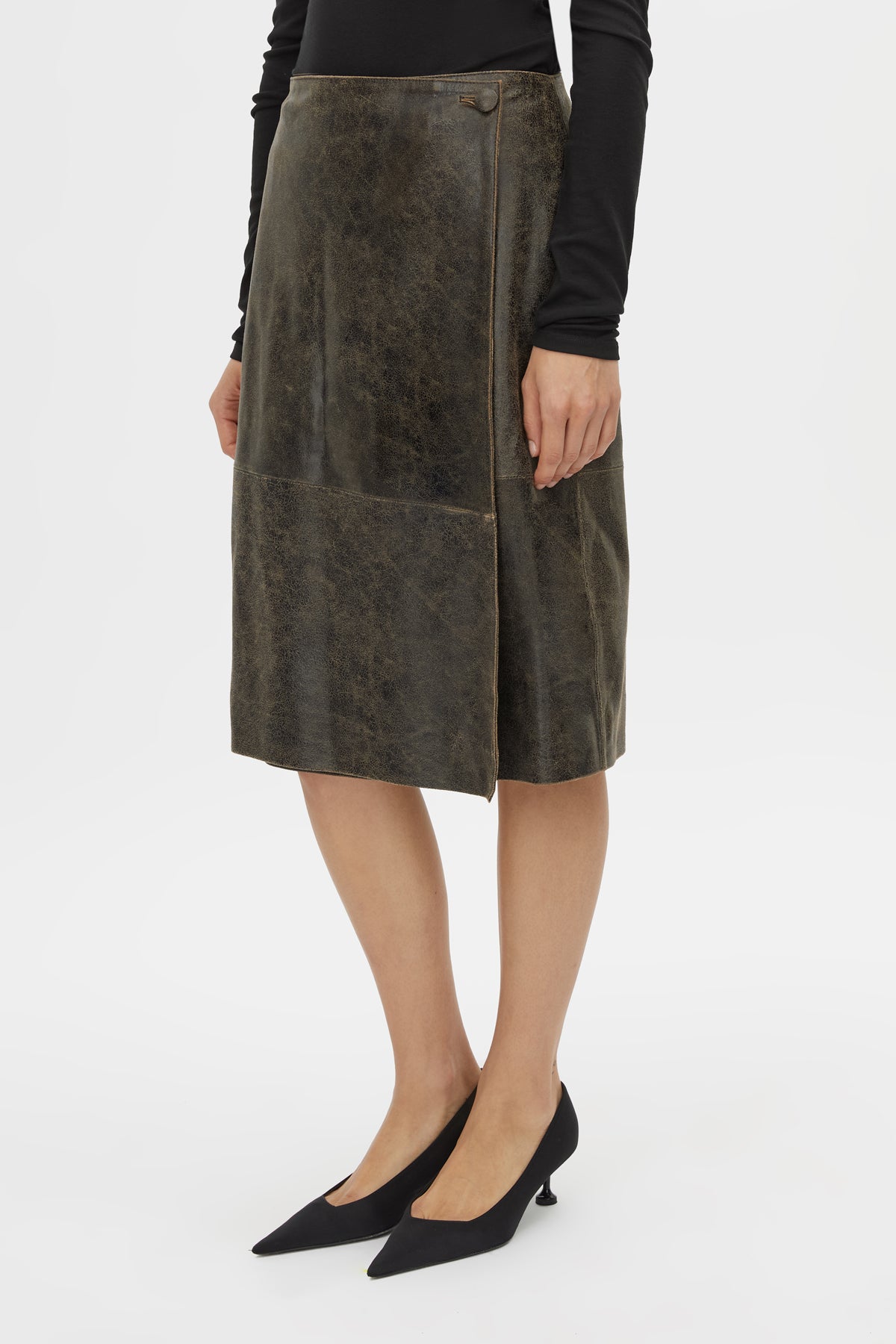 MNCM121026065827001_2 Camilla and Marc Dawn Leather Skirt - Image 2