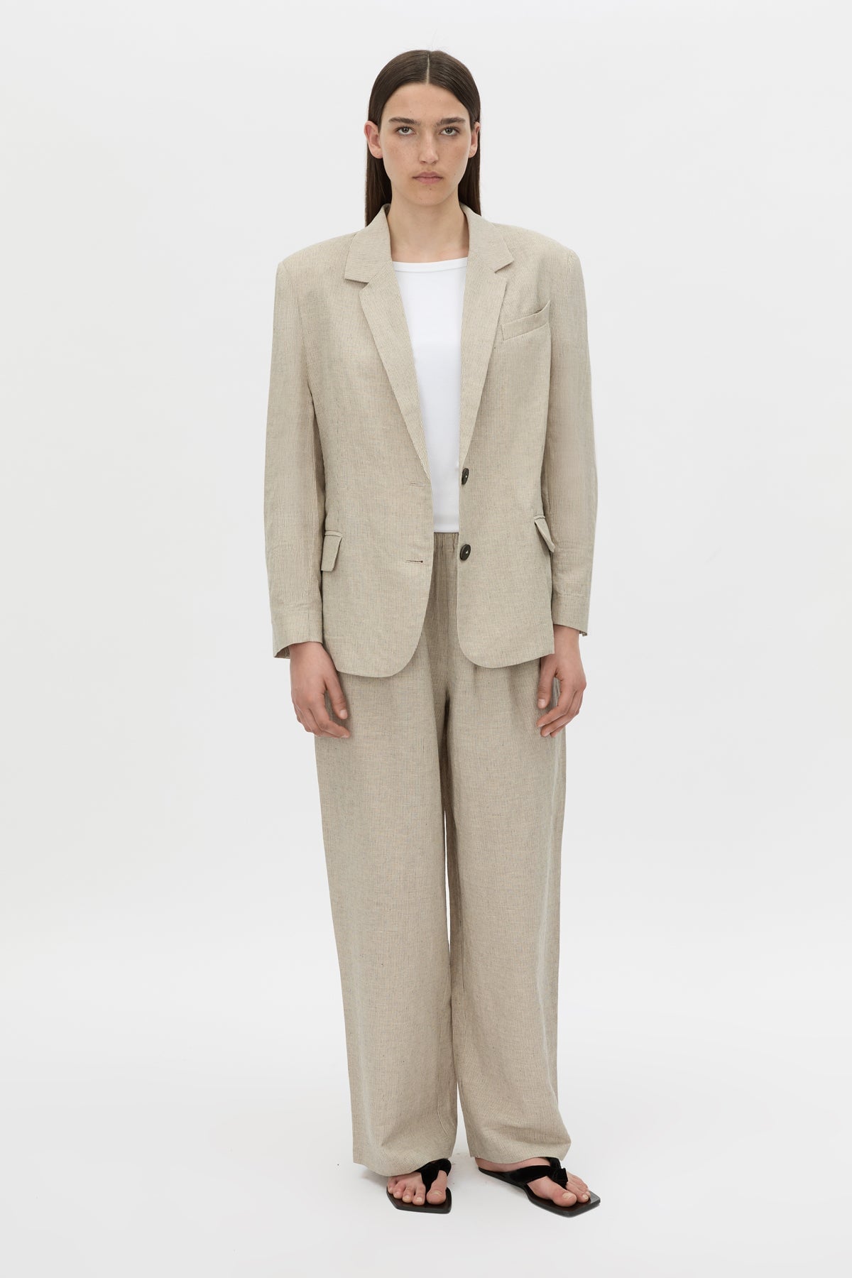 Camilla and Marc Phostre Linen Relaxed Blazer - Image 1