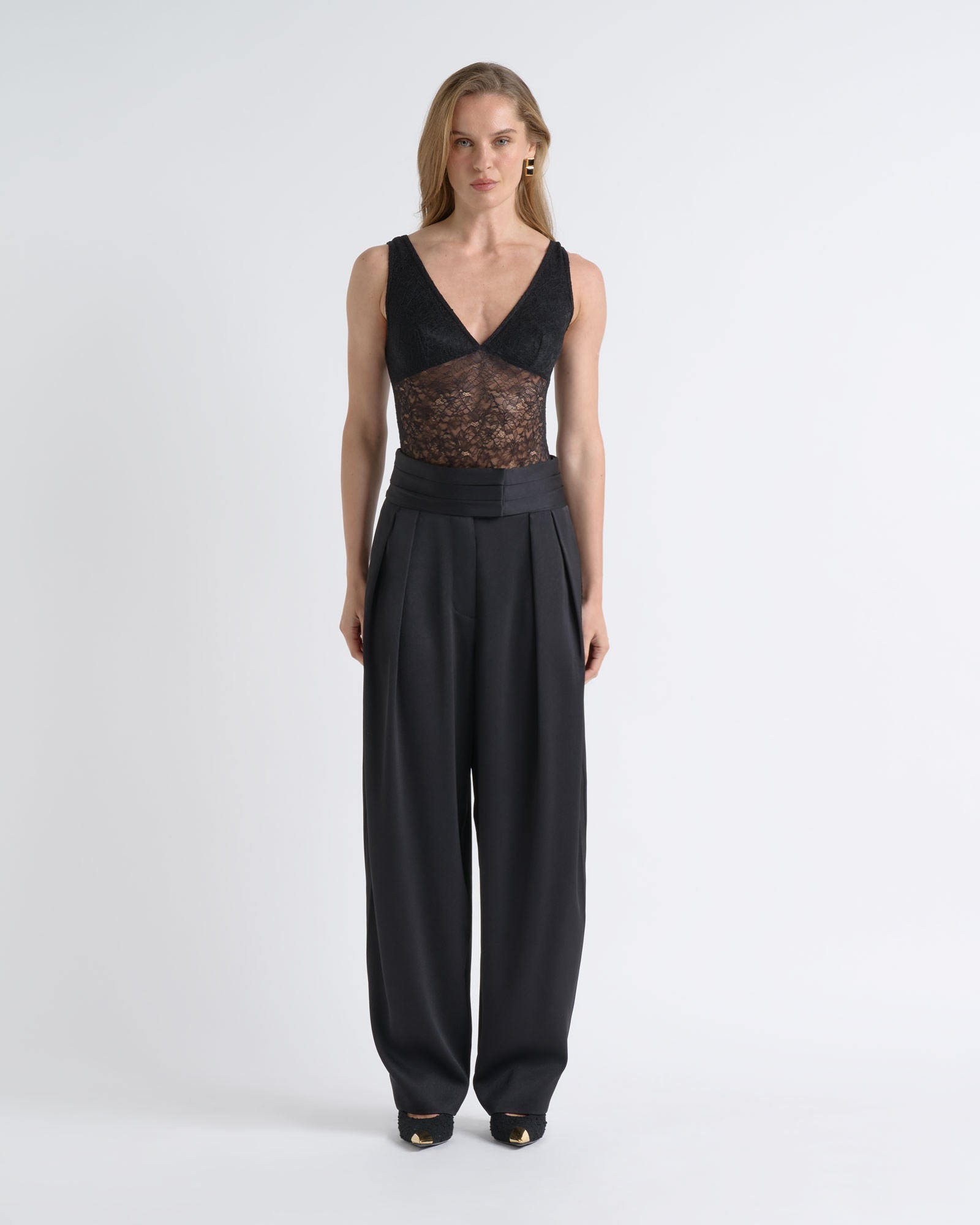 MNCUE041026023128001_2 Cue High Waisted Wrap Barrel Pant - Image 2