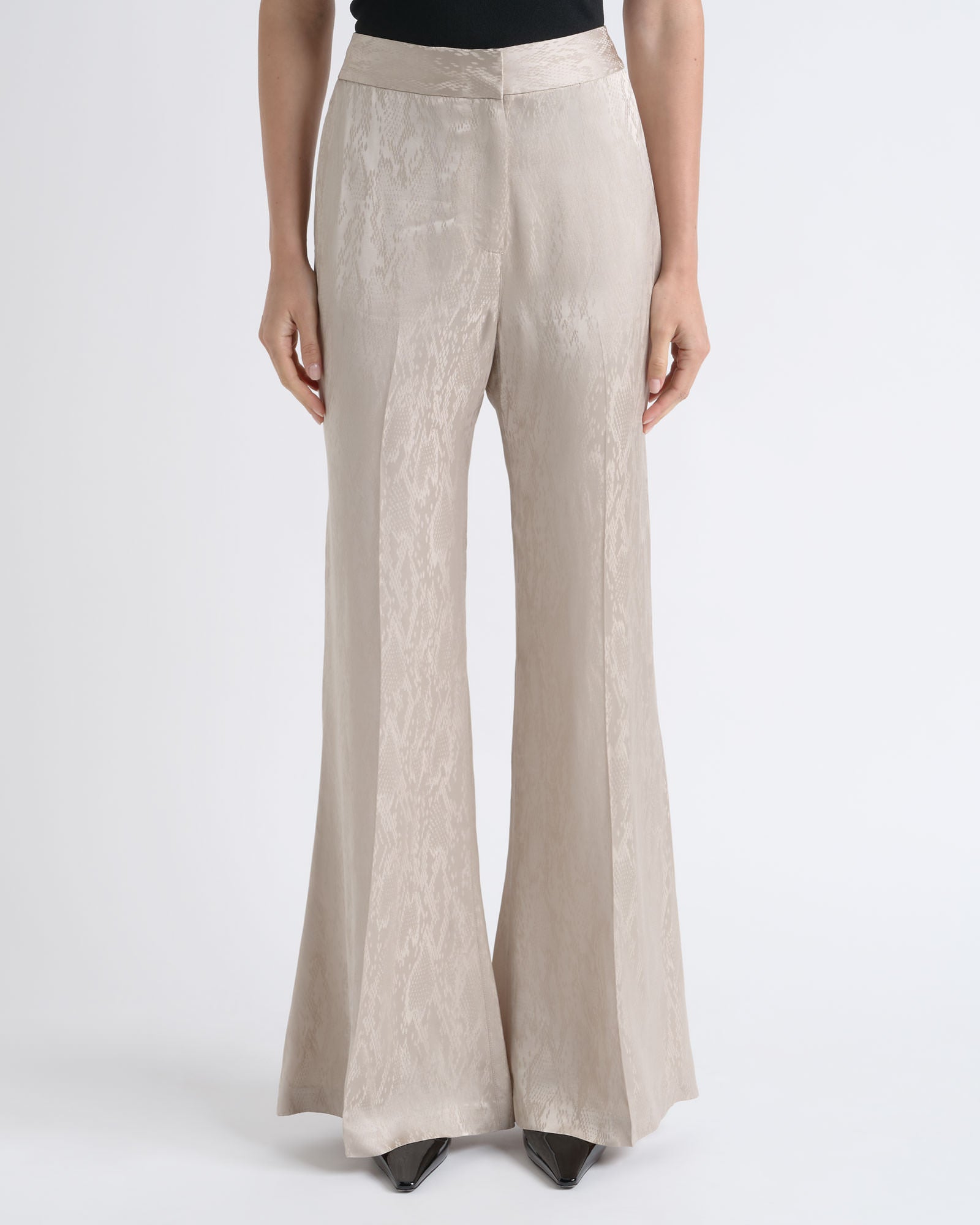 Cue Relaxed Fit Jacquard Pant - Image 1