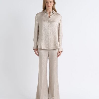 Cue Relaxed Fit Jacquard Pant - Image 2