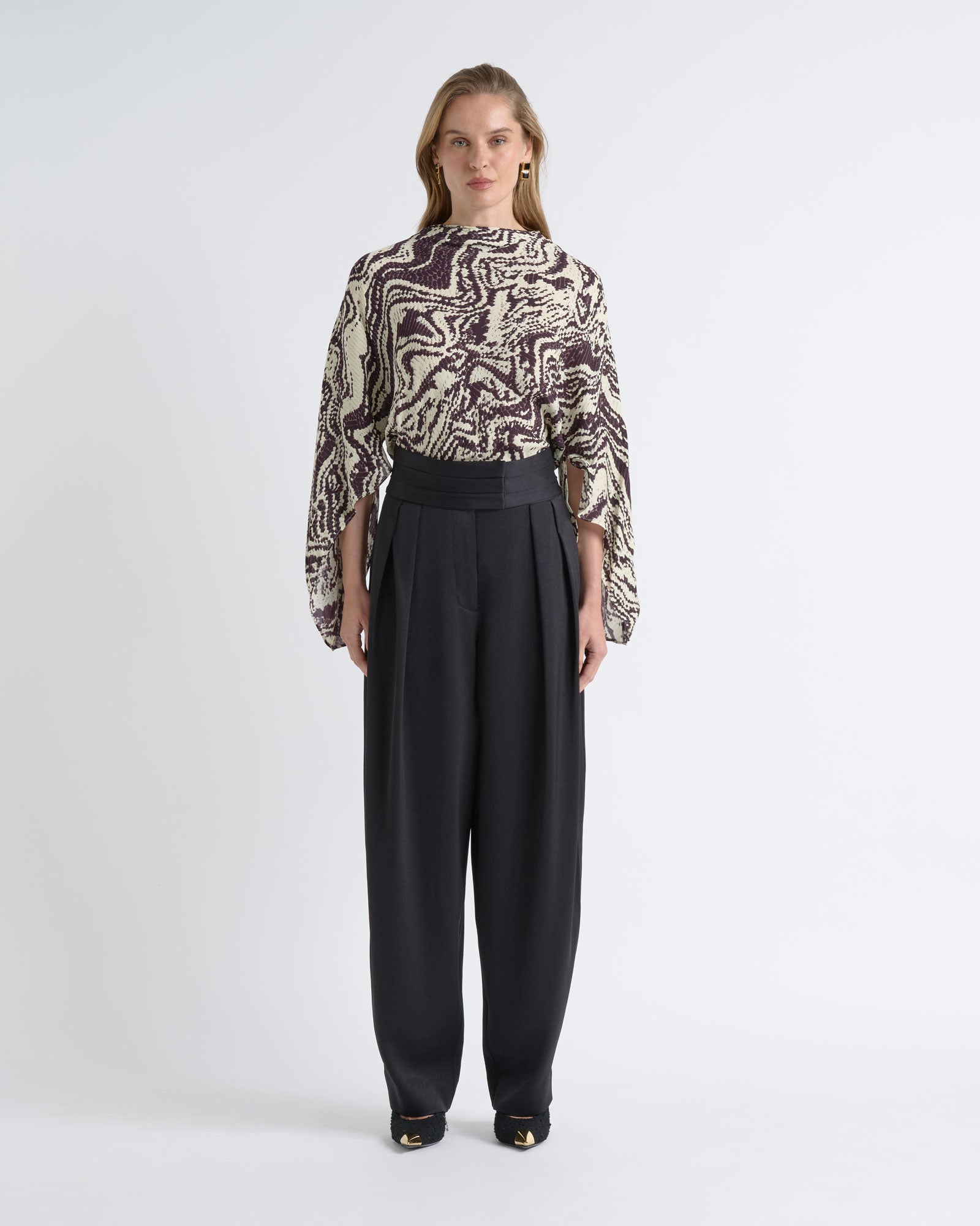 Cue Draped Sleeve Top - Image 1