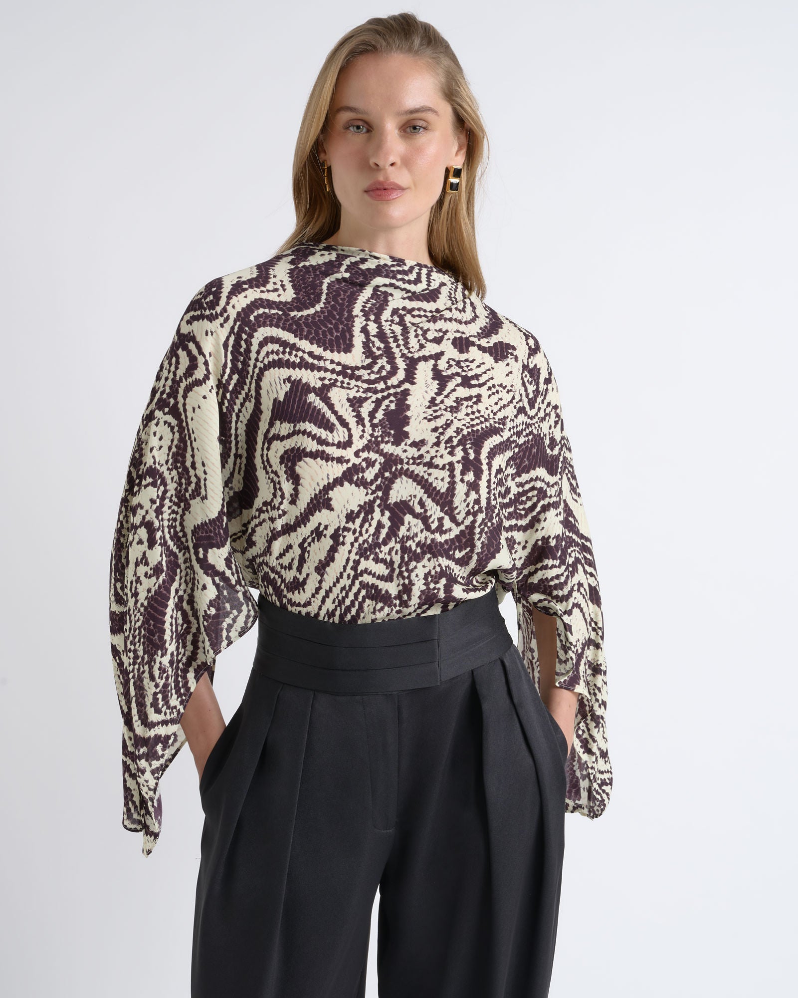 Cue Draped Sleeve Top - Image 2