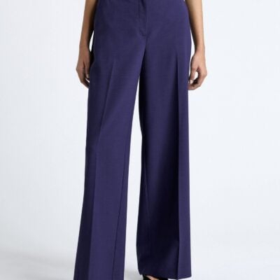 Cue Dark Cobalt European Stretch Suiting Straight Leg Pant - Image 1