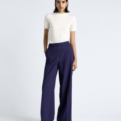Cue Dark Cobalt European Stretch Suiting Straight Leg Pant - Image 2