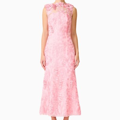 Elliatt Monique Floral Applique Midi - Image 1