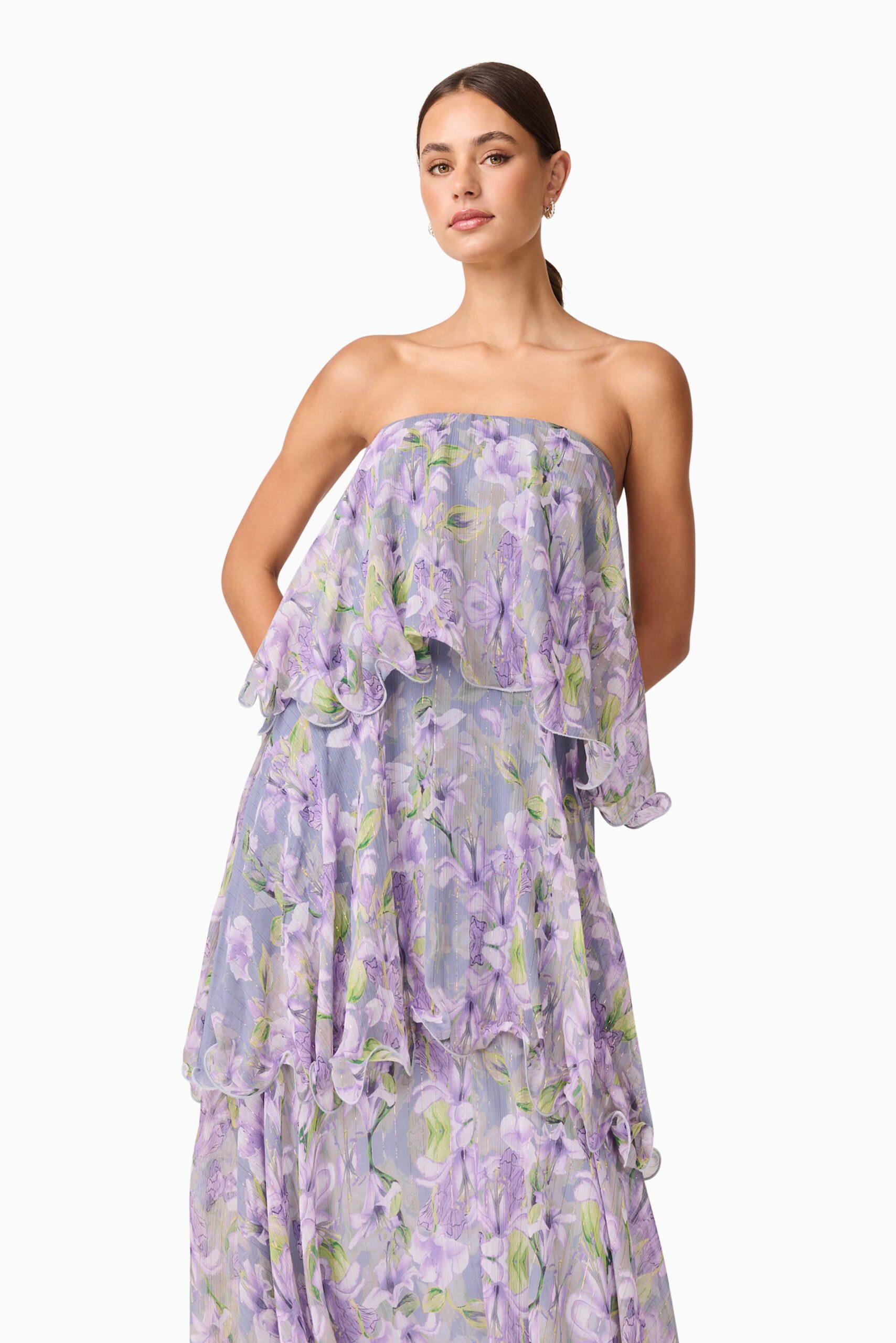 MNELT131026170729105_2 Elliatt Milena Strapless Maxi Dress - Image 2