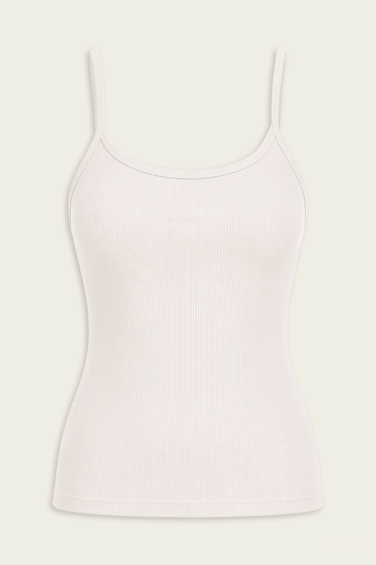 Enza Costa Cotton Rib Cami Tank - Image 1