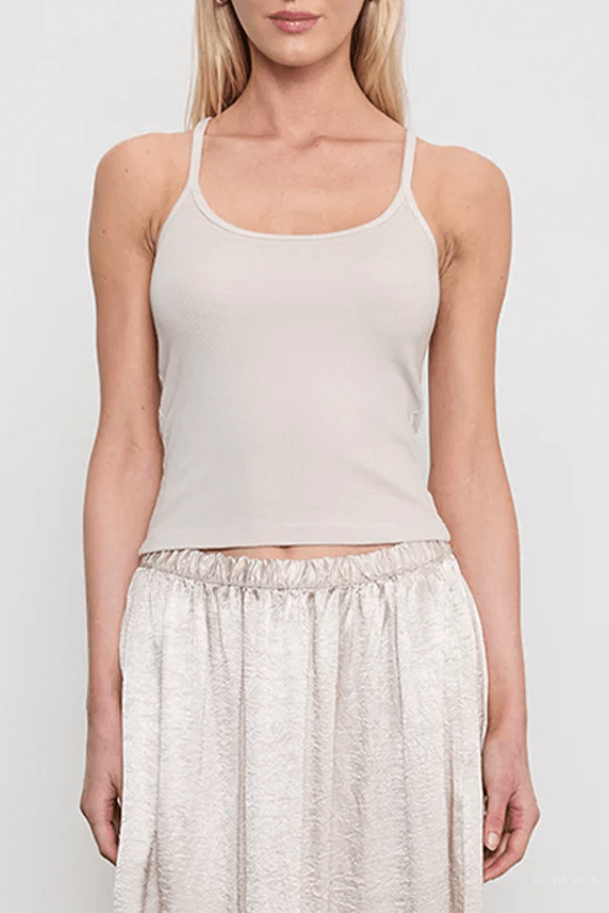 Enza Costa Cotton Rib Cami Tank - Image 2