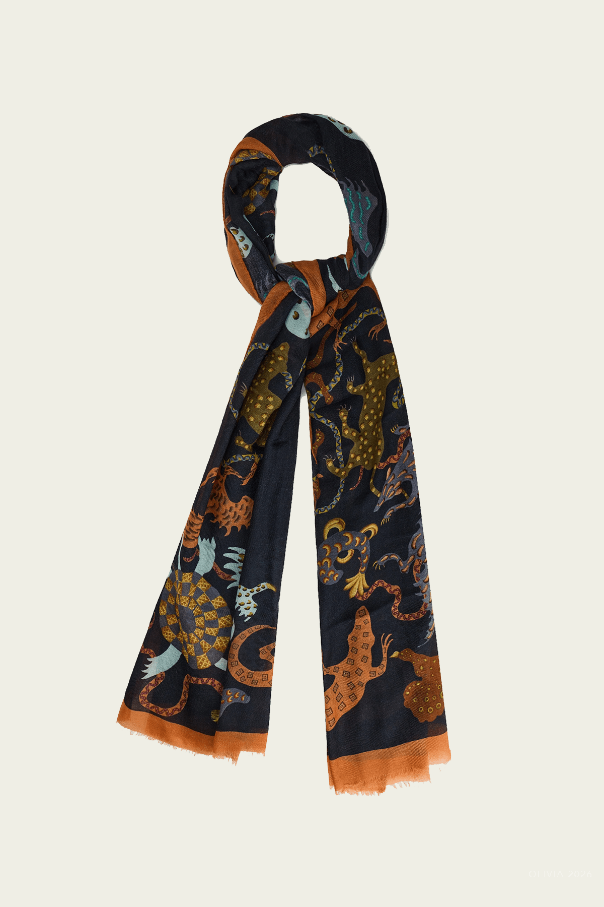 Etro Animals Print Scarf 70x200 - Image 1