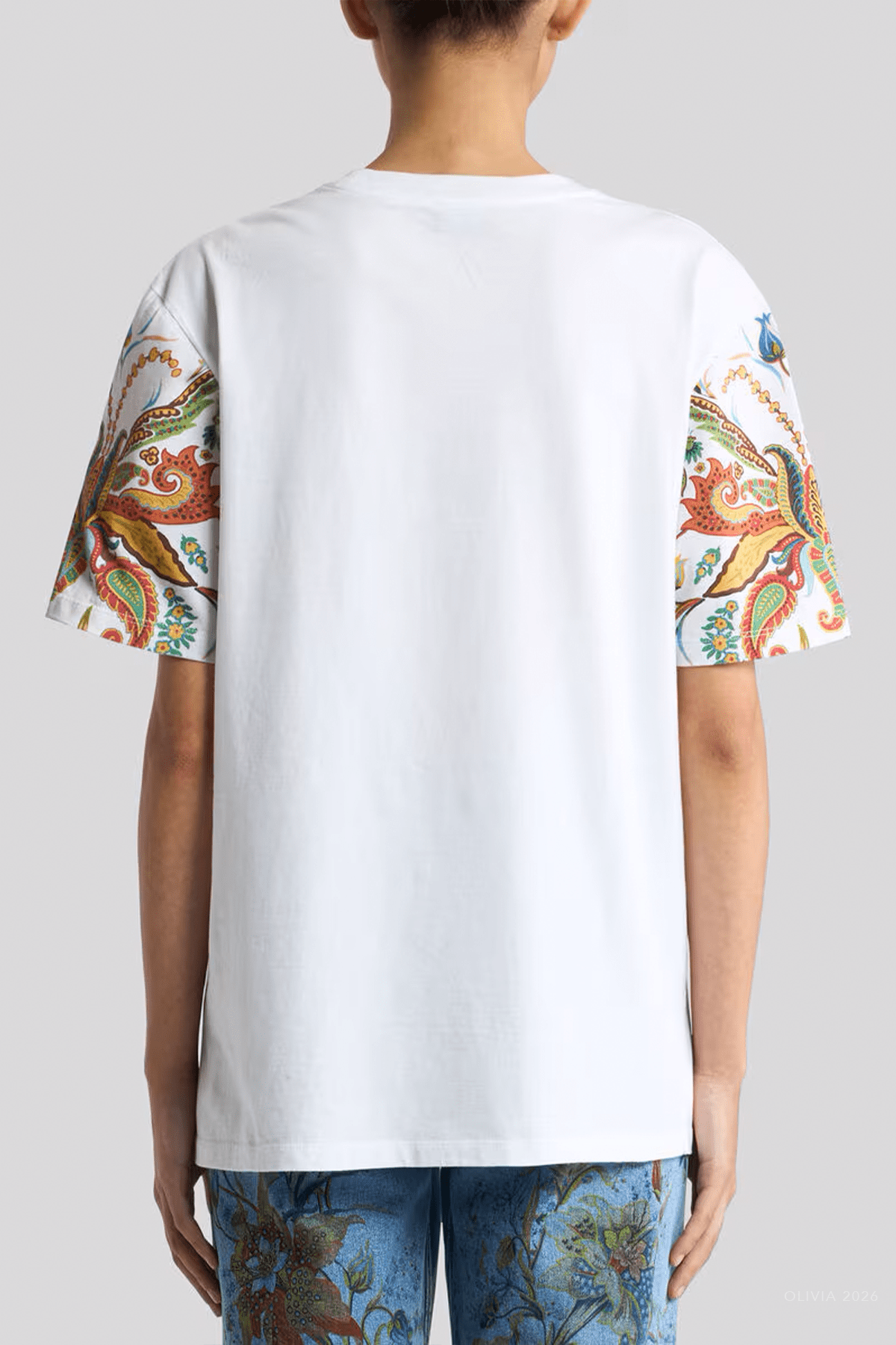 MNETRO041026045350237_3 Etro Printed Cotton T-Shirt - Image 3