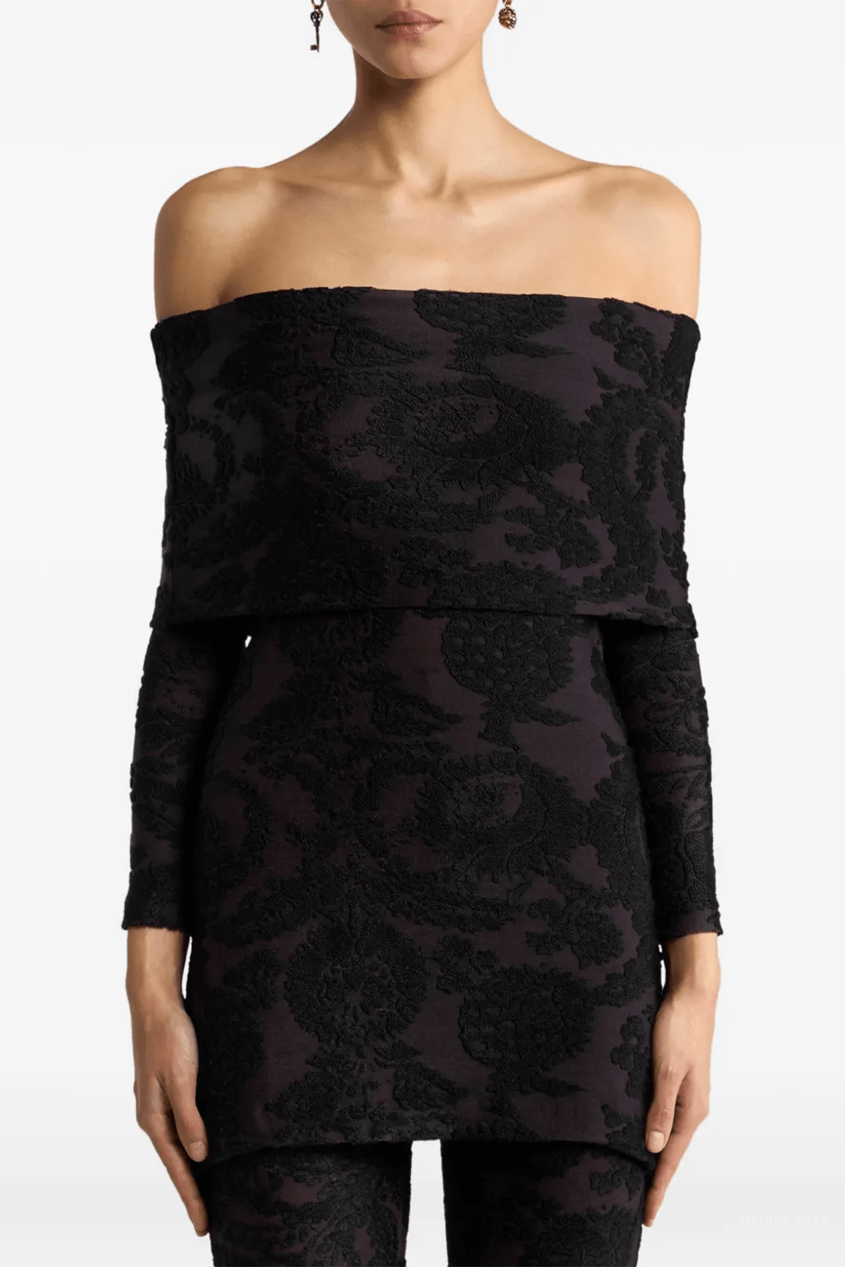 MNETRO041026045350243_2 Etro Paisley Foliage Motif Jacquard Top - Image 2