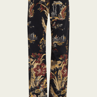 Etro Floral Motif Stretch Jeans - Image 1