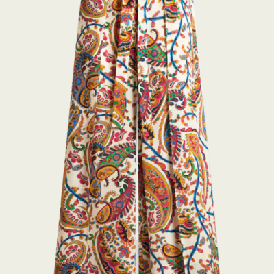 Etro Paisley-Print Beach Wide-Leg Pants - Image 1